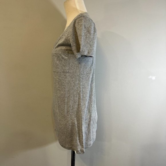 NWOT CASLON Grey Scoop Neck with Pocket Tee (XS) - Picture 4 of 8